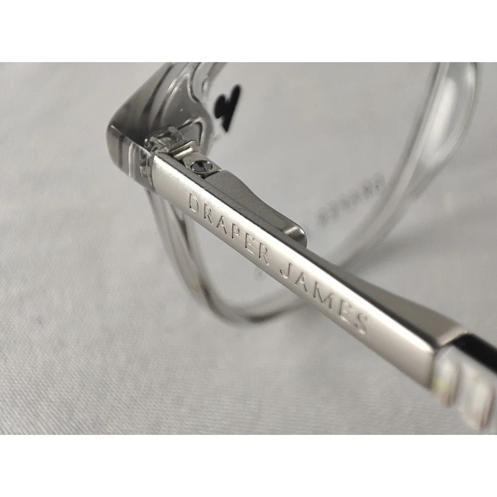 Draper James DJ5027 Grey Crystal Eyeglass Frames Women's‎ 54-16-135 NWT + Case